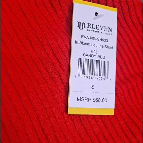 EleVen by Venus Williams Women's Bloom Red Short NWT Size Small - Picture 8 of 11